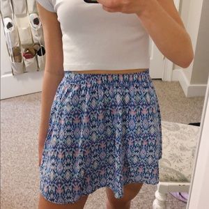 PATTERNED SKATER SKIRT